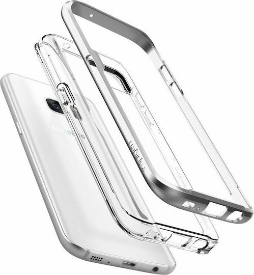 Spigen Neo Hybrid Crystal Back Cover Plastic 0.8mm Argintiu (Galaxy S7)