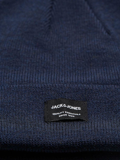 Beanie Männer Beanie Gestrickt in Marineblau Farbe