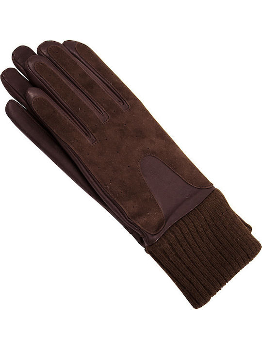 Guy Laroche Braun Leder Handschuhe