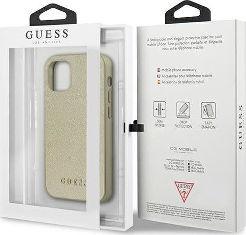 Guess Iridescent Back Cover Πλαστικό Χρυσό (iPhone 12 mini)