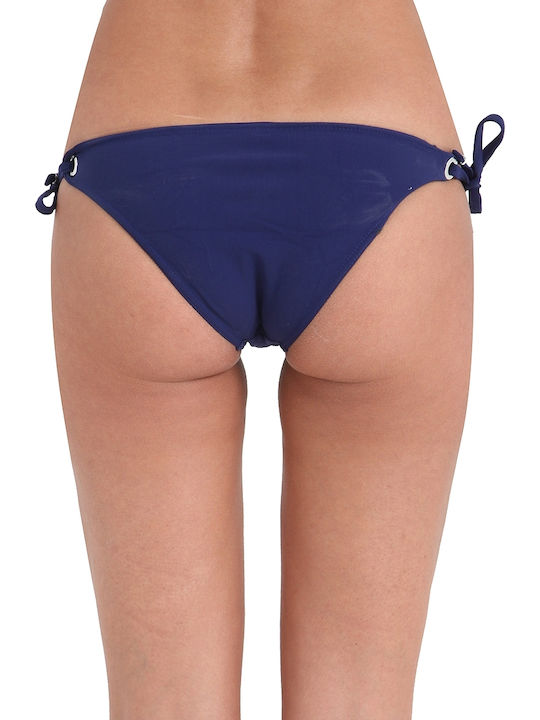Banana Moon Goma Eylet Bikini Slip Navy Μπλε