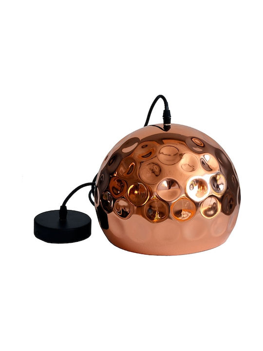 V-TAC Pendant Light Single-Light for Socket E27 Rose Gold