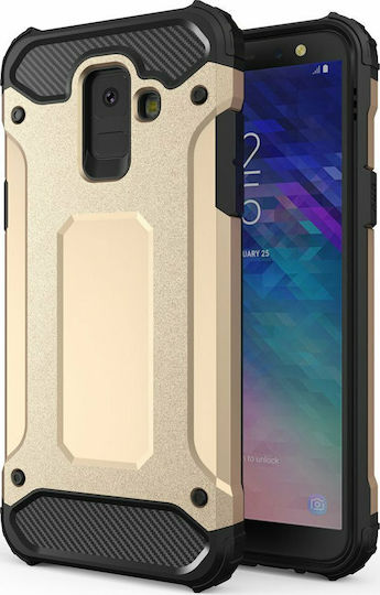 Hurtel Tough Armor Back Cover Πλαστικό Χρυσό (Galaxy A6 2018)