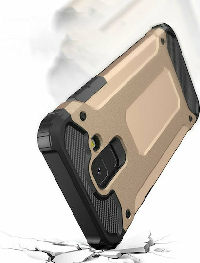 Hurtel Tough Armor Back Cover Πλαστικό Χρυσό (Galaxy A6 2018)