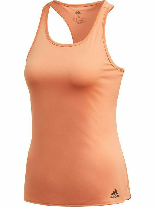 Adidas Club Tennis Women's Athletic Blouse Sleeveless Orange