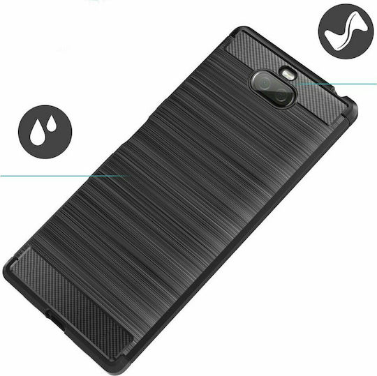 Hurtel Carbon Fiber Brushed Μαύρο (Xperia 10)