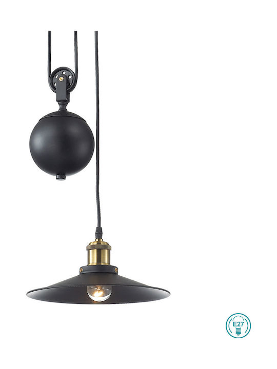 Ideal Lux Up And Down SP1 Pendant Light Single-Light for Socket E27 Black