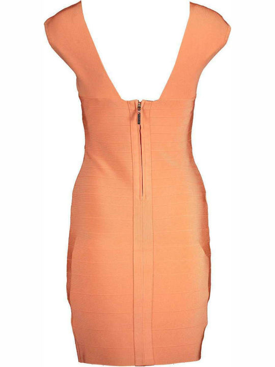 Guess Summer Mini Evening Dress Orange