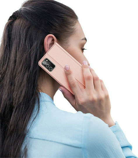 Dux Ducis Skin Pro Wallet Δερματίνης Ροζ Χρυσό (Galaxy Note 20)