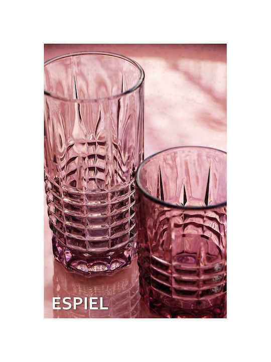 Espiel Patrick Glas Whiskey aus Glas in Lila Farbe 300ml