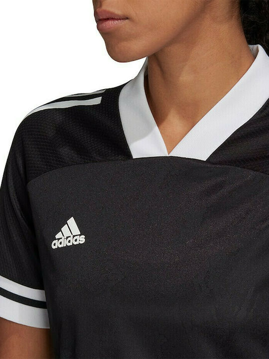 Adidas Condivo Women's Athletic Blouse Short Sleeve Black