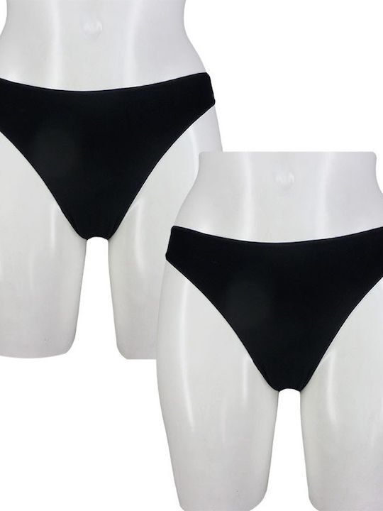 Γυναικεία Slip 2Pack Μαύρα