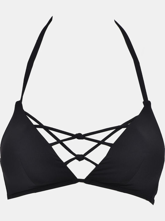 St Barts Bikini Τριγωνάκι Animal Print Μαύρο