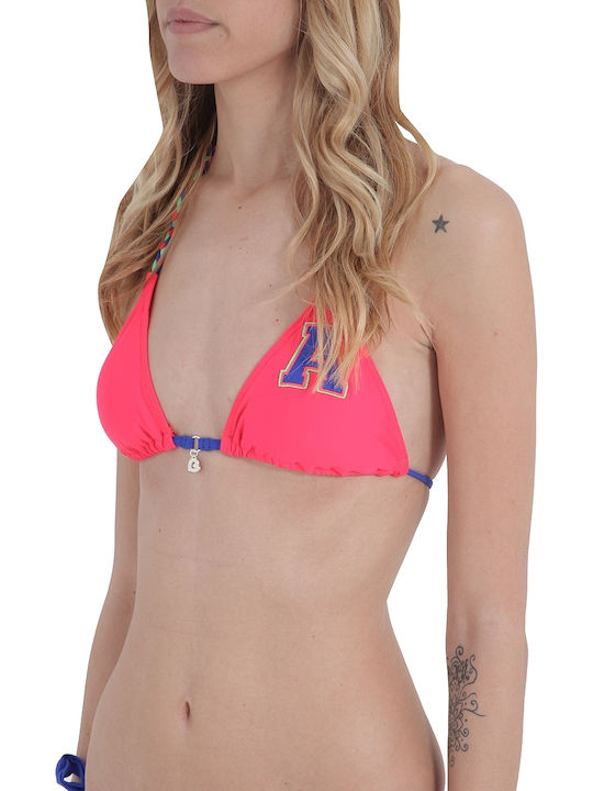 Banana Moon Triangle Bikini Top Clip Sound Fuchsia