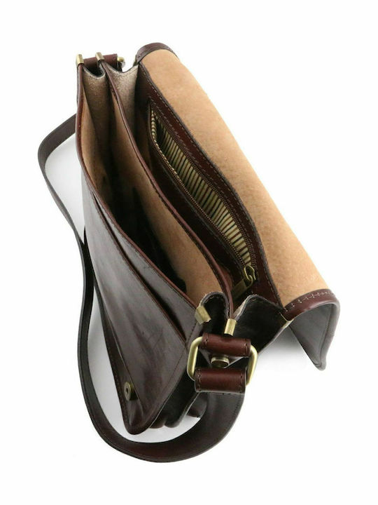 TL Messenger Leather Men's Bag Messenger Dark Brown