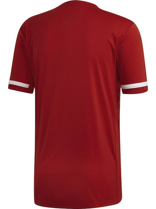 Adidas Tiro 19 Αθλητικό Ανδρικό T-shirt Κόκκινο Μονόχρωμο