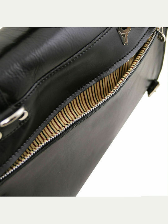 Viareggio Leder Herrentasche Geldbörse Dark Brown