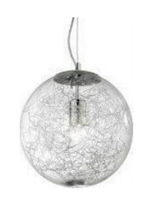 Ideal Lux Mapa Max SP1 D30 Pendant Light Single-Light Ball for Socket E27 Gray