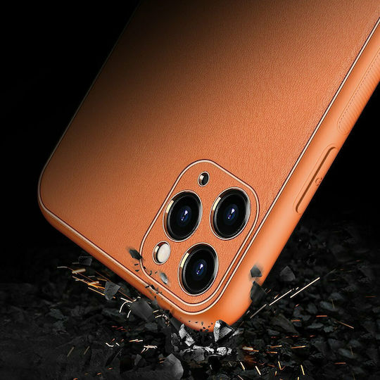 Dux Ducis Yolo Back Cover Piele artificială Portocaliu (iPhone 11 Pro Max)