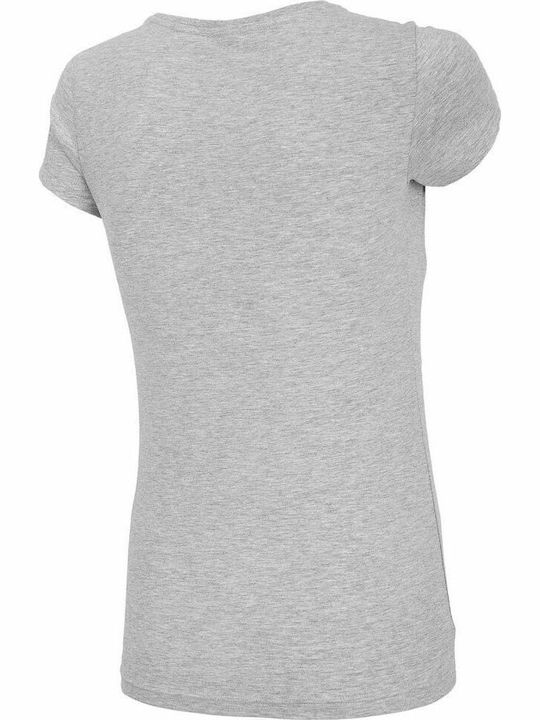 Women's Crop T-shirt Polka Dot Gray