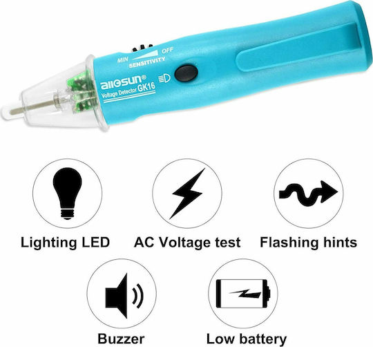 E-Sun Ανιχνευτής Τάσης GK-16 AC με Εύρος Μέτρησης 5 - 1000V