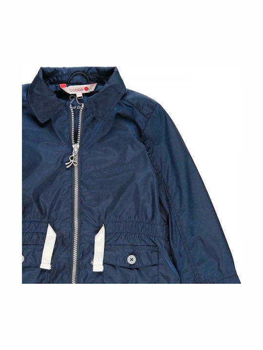 Kids Coat & Jacket Short with Hood Navy Blue