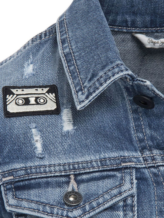 Legendary Bolt Kinderjacken & Winterjacken Denim Kurzes Blauen