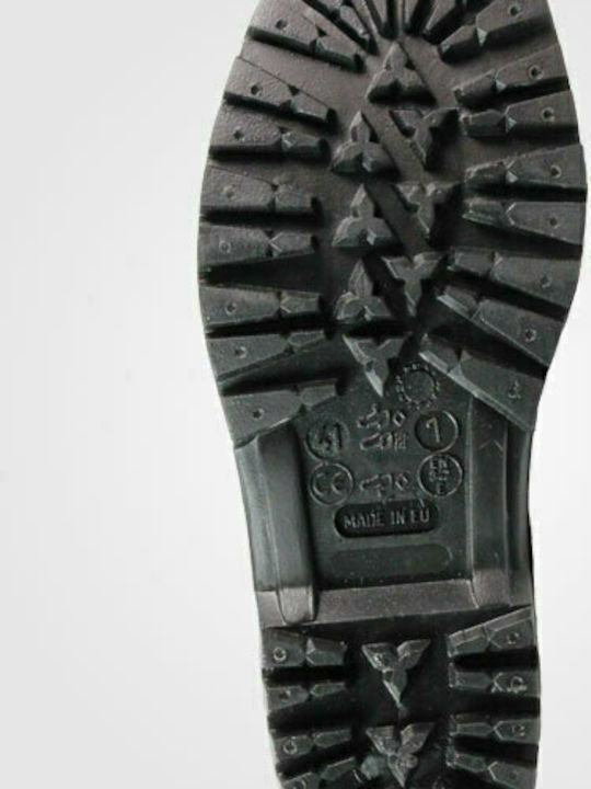 Galaxy Africa Αντιολισθητικές Unisex Γαλότσες Εργασίας Γονάτου Μαύρες