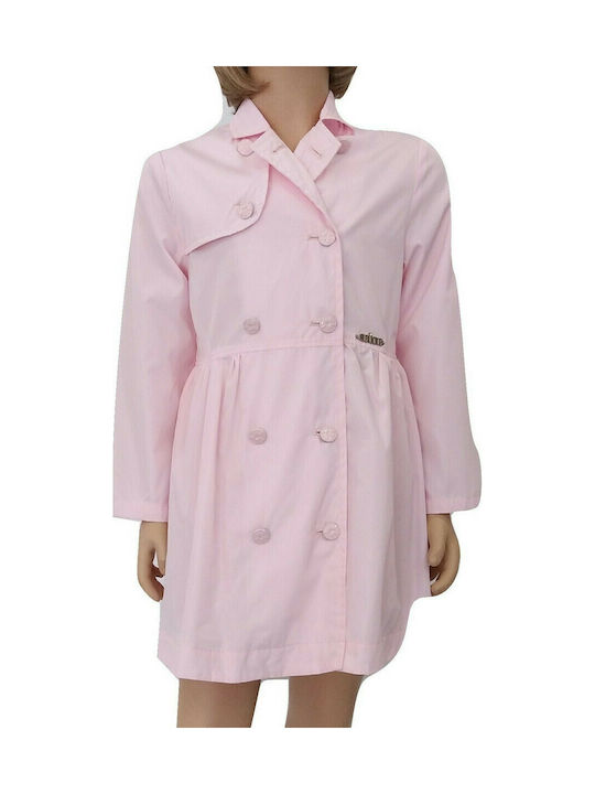 Evita Kids Coat Long Pink