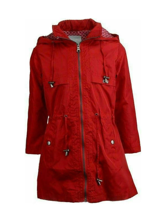 Evita Kids Casual Jacket short Hooded Red