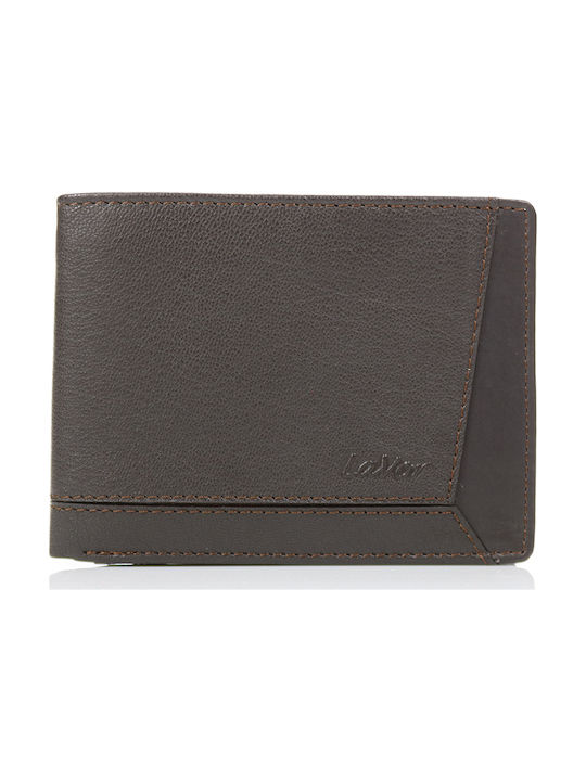 Herrenbrieftasche aus Leder mit RFID Braune