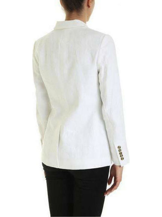 Michael Kors Lung Blazer pentru femei Sacou Alb
