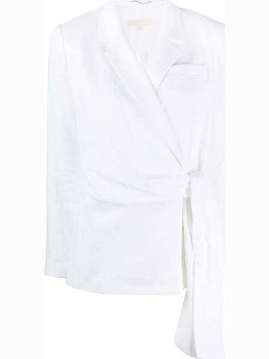 Michael Kors Lang Damen Blazer Weiß