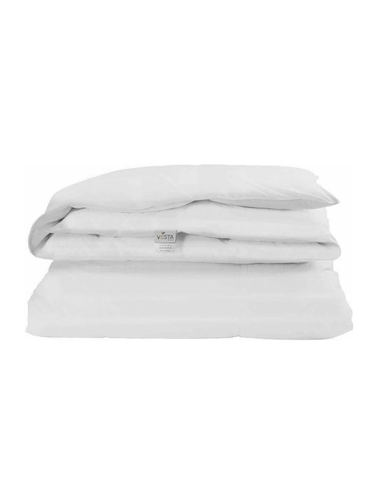 Vesta Home Bettdecke Großes Doppelbett Daunen 220x230cm Luxor Light Weiß 10.5 togs Togs