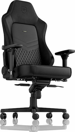 Noblechairs Hero Pure Leather Leather Gaming Chair with Adjustable Arms Black