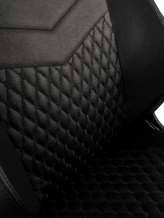 Noblechairs Hero Pure Leather Δερμάτινη Καρέκλα Gaming με Ρυθμιζόμενα Μπράτσα Μαύρη