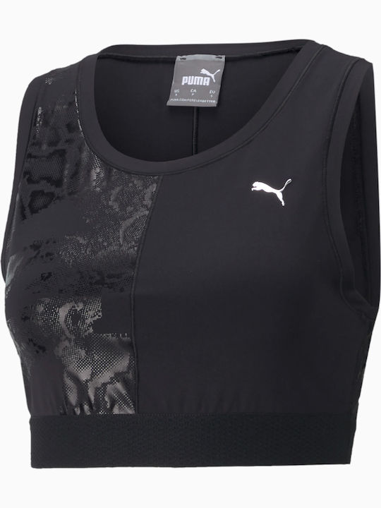 Γυνăkĭe Crop Top Fără Mânecă Negru