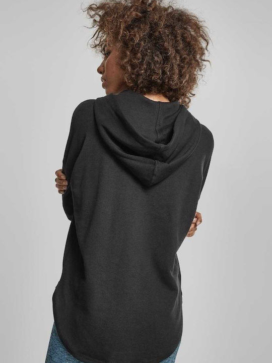 Urban Classics Women's Long Hooded Sweatshirt Black