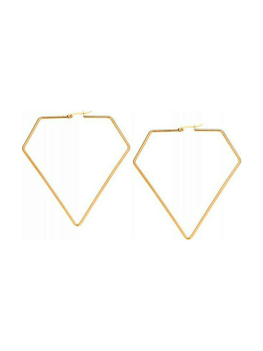 Senza Earrings Pendants made of Steel Gold Plated