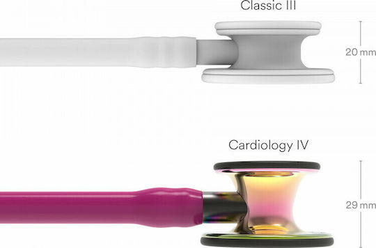 3M Littmann Cardiology IV Cardiology Adults Non Chill Double Head Stethoscope Fuchsia