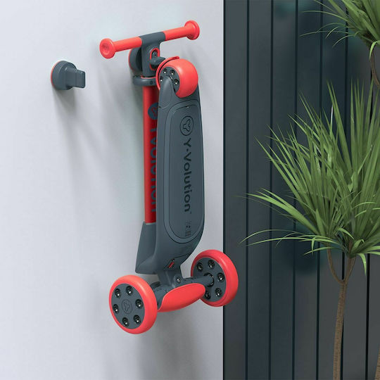 Y Volution Kids Foldable Scooter YGlider NUA 3-Wheel for Age 3+ Red