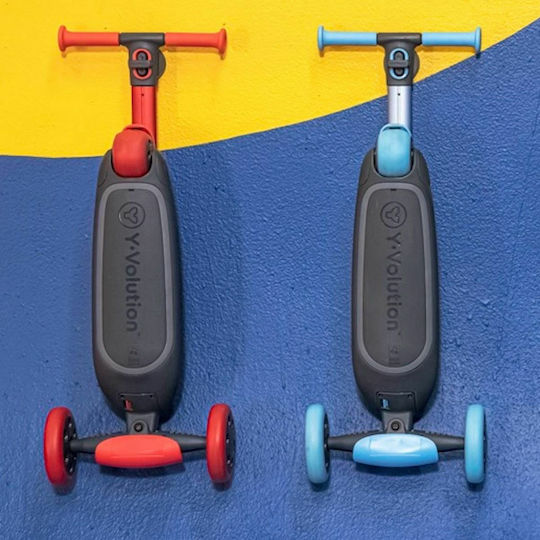 Y Volution Kids Scooter Foldable YGlider NUA 3-Wheel for 3+ Years Blue