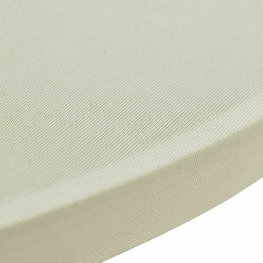 vidaXL Elastic Table Cover Beige Ø80cm 2pcs