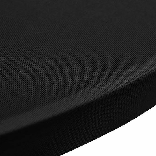 vidaXL Elastic Table Cover Black Ø60cm 2pcs