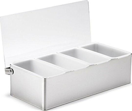 Dianomiki Metallic Bar Organizer with 5 Compartments with Dimension 37x14.5x10cm
