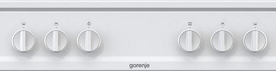 Gorenje Κουζίνα Υγραερίου 72lt με Εστίες Υγραερίου Π60εκ. Λευκή