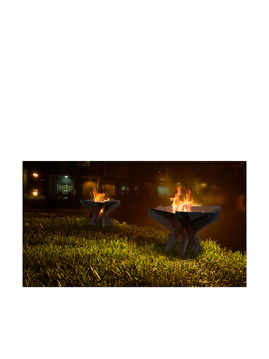 Kratki Firepit Black 66x57.2x41.9cm