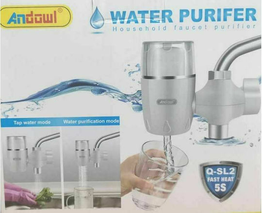 Andowl Wasserhahn-Montage-Wasserfilter Gray Keramik Q-SL2