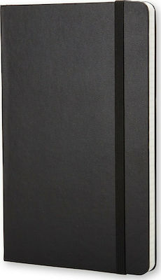 Moleskine Caiet A5 Pătrat cu Elastic Negru QP061EN