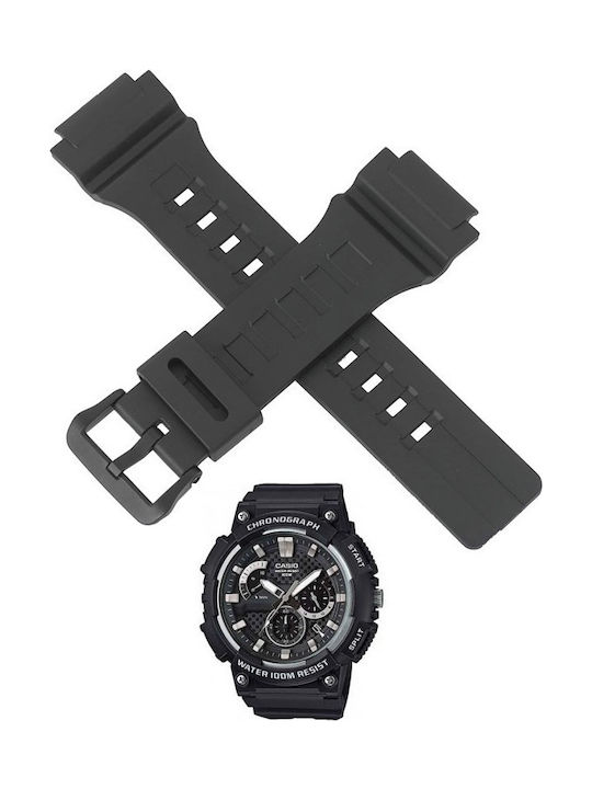 Casio Καουτσούκ Λουράκι Μαύρο